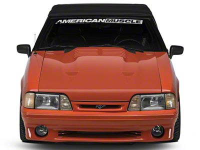 Cervini's Twin Turbo Hood; Unpainted (87-93 Mustang)