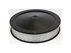 14-Inch Round Air Cleaner; Black