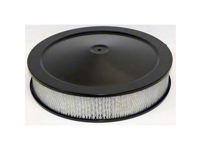 14-Inch Round Air Cleaner; Black