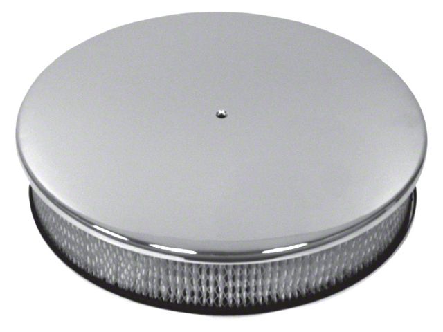 14-Inch Round Air Cleaner; Chrome