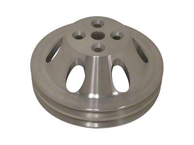 Big Block Chevy 2-Groove Short Water Pump Pulley; Machined