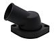 Chevy LS 30-Degree Swivel Thermostat Housing Water Neck; Black