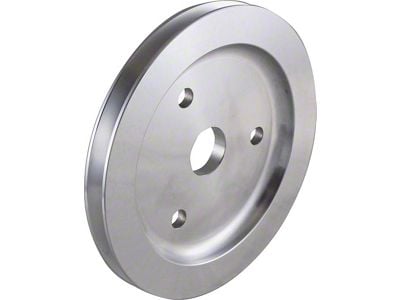 Small Block Chevy 1-Groove Short Crank Pulley; Machined