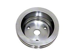 Small Block Chevy 2-Groove Long Crank Pulley; Machined
