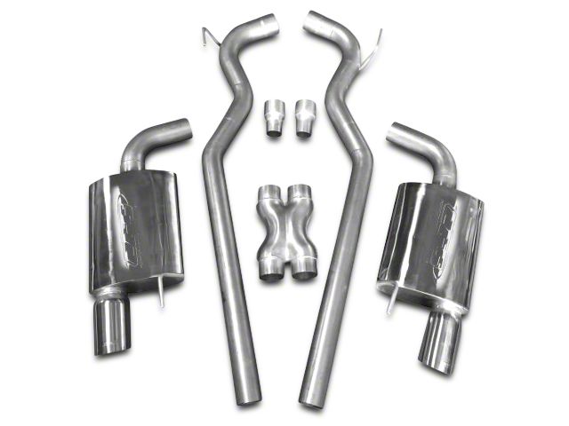 CGS Motorsports Aluminized Cat-Back Exhaust with Polished Tips (15-17 Mustang GT)