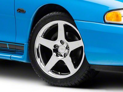 2003 Cobra Style Chrome Wheel; 17x9; 26mm Offset (94-98 Mustang)