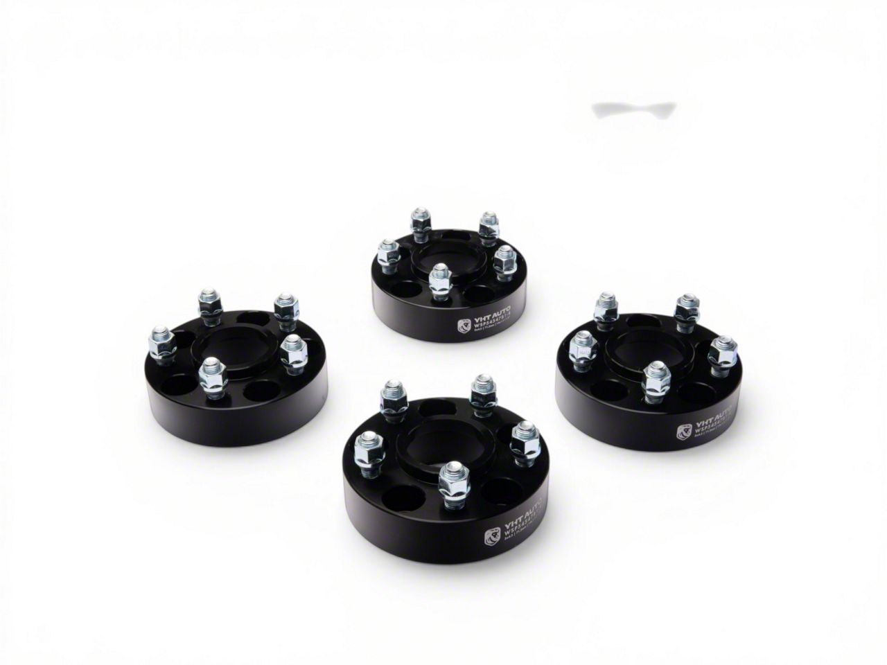 Challenger 1.50-Inch 5-Lug Wheel Spacers; Black; Set of Four (08