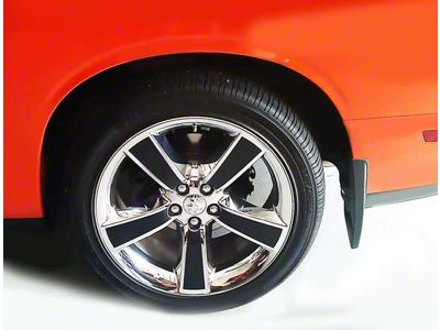 18-Inch Wheel Insert Overlay Stripes; Gloss Black (08-23 Challenger)