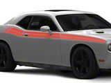 1971 Style Upper Body Split-Stripes with RT Logo; Red (11-14 Challenger R/T)