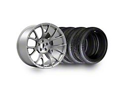 20x11 Hellcat Widebody Style Matte Silver Wheel & Lanvigator Catchpower All-Sesason Tire Package (08-23 RWD Challenger, Excluding Widebody)