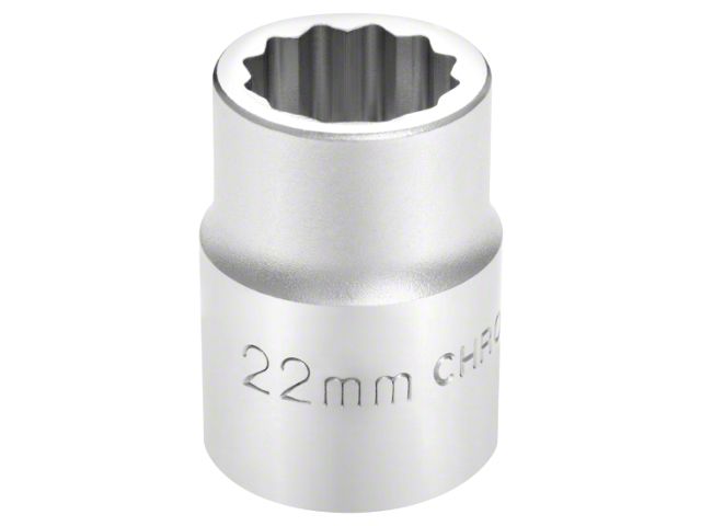 3/4-Inch Drive 12-Point Socket; Metric; Shallow