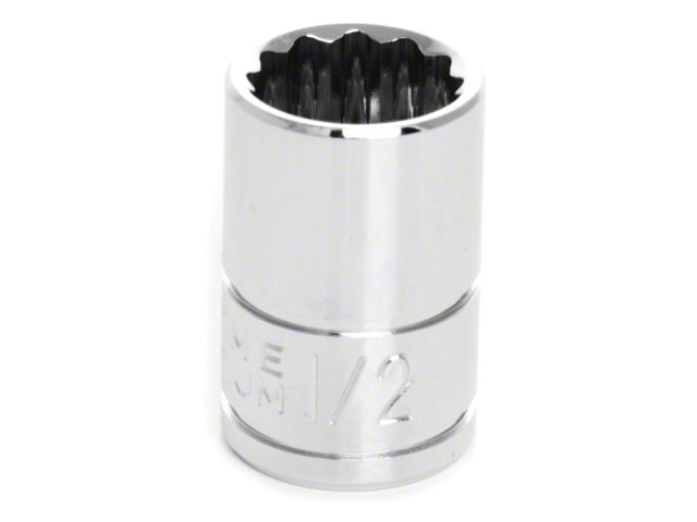 3/8-Inch Drive 12-Point Socket; Standard; Shallow
