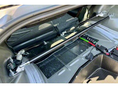 4-Point Rear Shock Tower Brace; Carbon Fiber (08-23 Challenger)