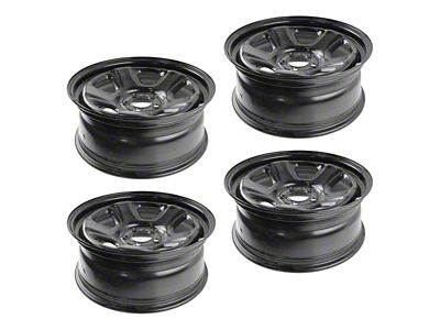 5-Spoke Steel Gloss Black 4-Wheel Kit; 18x7.5 (08-14 Challenger)