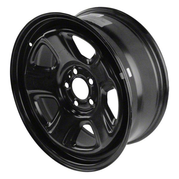 Challenger 5-Spoke Steel Gloss Black Wheel; 18x7.5; 24mm