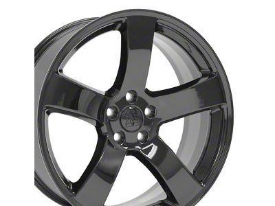 5-Spoke Style Gloss Black Wheel; 20x8 (08-23 RWD Challenger, Excluding Widebody)