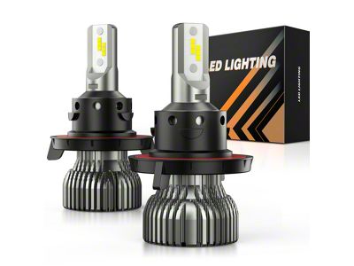 6000K Cool White LED Headlight Bulbs; H13/9008 (09-14 Challenger)