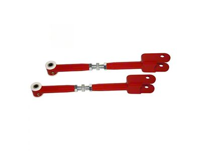 Adjustable Rear Trailing Arms; Bright Red (08-23 Challenger)