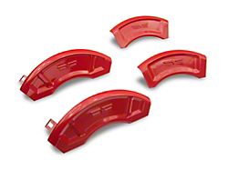 Aesthetic Brake Caliper Covers; Red; Front and Rear (11-23 Challenger R/T w/ Dual Piston Front Calipers; 2014 Challenger Rallye, Redline; 17-23 Challenger GT, T/A; 12-23 Challenger SXT w/ Dual Piston Front Calipers)