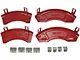 Aesthetic Brake Caliper Covers; Red; Front and Rear (11-23 Challenger R/T w/ Dual Piston Front Calipers; 2014 Challenger Rallye, Redline; 17-23 Challenger GT, T/A; 12-23 Challenger SXT w/ Dual Piston Front Calipers)