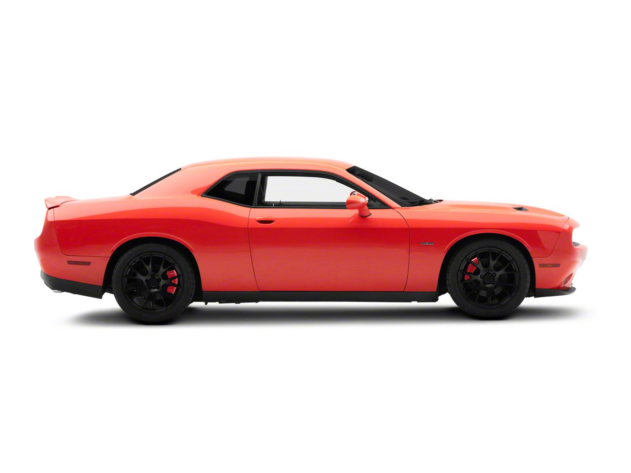 Challenger Red Aesthetic Caliper Covers; Front and Rear (11-23