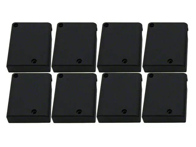 Aluminum Coil Covers; Black (08-23 V8 HEMI Challenger, Excluding 6.2L)