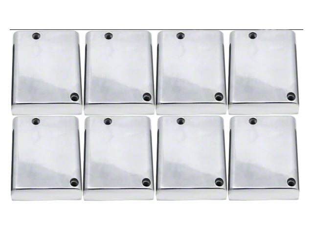 Aluminum Coil Covers; Polished (08-23 V8 HEMI Challenger, Excluding 6.2L)
