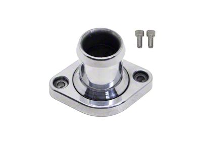 Aluminum Straight Water Neck Thermostat Housing; Polished (08-23 V8 HEMI Challenger, Excluding 6.2L)