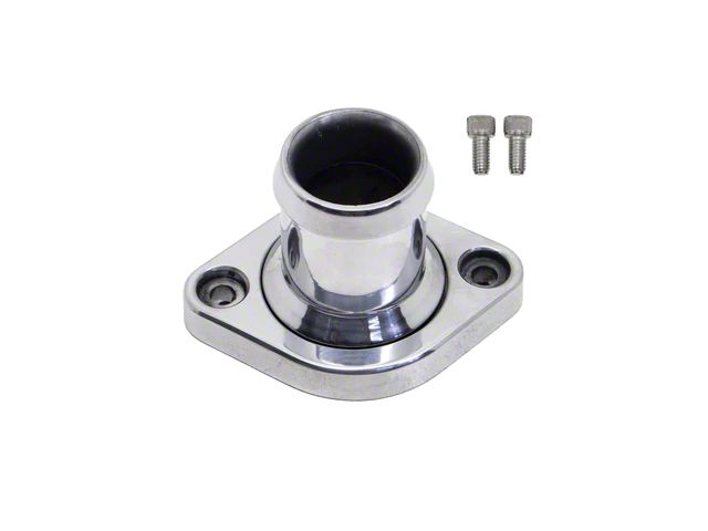 Aluminum Straight Water Neck Thermostat Housing; Polished (08-23 V8 HEMI Challenger, Excluding 6.2L)