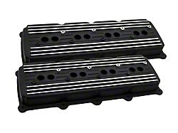 Aluminum Valve Covers; Black (08-19 V8 HEMI Challenger, Excluding 6.2L)