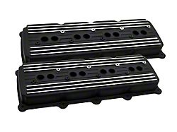 Aluminum Valve Covers; Black (08-23 V8 HEMI Challenger, Excluding 6.2L)