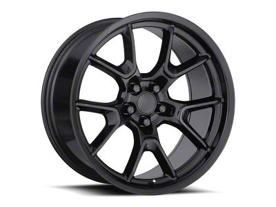 Anniversary Flow Form Replica Gloss Black Wheel; Rear Only; 20x10; 22mm Offset (08-23 RWD Challenger, Excluding Widebody)
