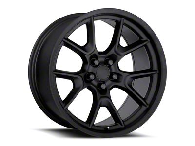 Anniversary Flow Form Replica Satin Black Wheel; Rear Only; 20x10; 22mm Offset (08-23 RWD Challenger, Excluding Widebody)