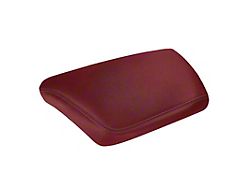 Premium Artificial Leather Center Console Lid Armrest Cover; All Red with Red Stitching (15-23 Challenger)