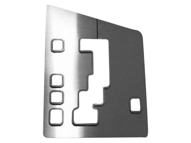 Challenger Automatic Shifter Plate Trim; Brushed (08-14 5.7L HEMI, 6.1L ...