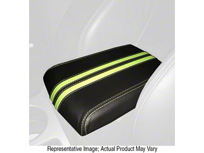 Armrest Cover; Black Alcantara with Black Stitching (08-14 Challenger)