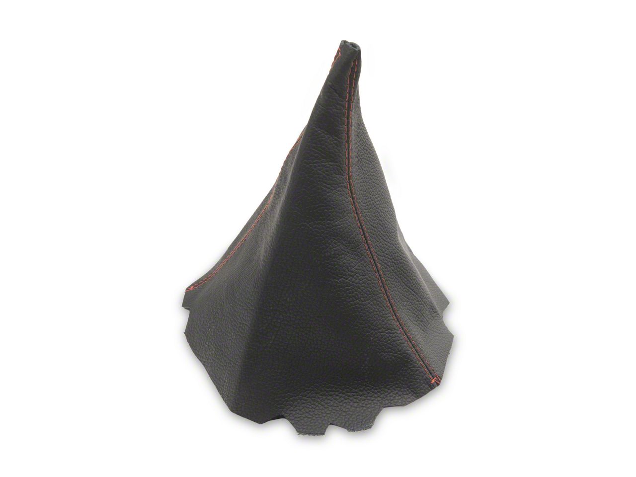 RedlineGoods Shift Boot - CVT Transmission Compatible With Subaru Forester 2014-18. Tailor Made - Not Universal. Genuine Top-Grade Italian Black Leather With Black Thread