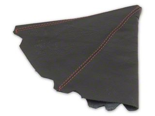 Pieliz Black PU Leather Shift Boot With Red Stitch For Mitsubishi Lancer 2008-2016 (Manual Transmission)