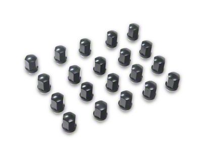 Black OE Style Lug Nuts; M14x1.5; Set of 20 (08-23 Challenger)