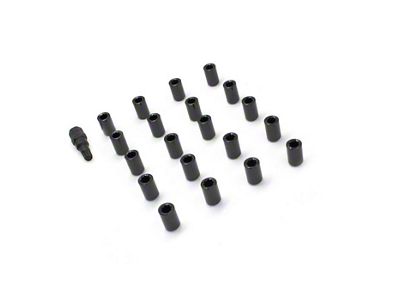 Black Tuner Lug Nuts; M14 x 1.5; Set of 20 (08-23 Challenger)