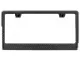 Blank 2-Hole ABS Carbon Fiber License Plate Frame; Gloss Black (Universal; Some Adaptation May Be Required)