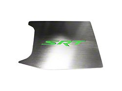 Brushed Factory Anti-Lock Brake Cover Top Plate with SRT Logo; Solid Synergy Green (15-23 Challenger)