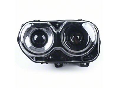 CAPA Replacement Headlight; Driver Side (15-20 Challenger w/ Factory Halogen Headlights)