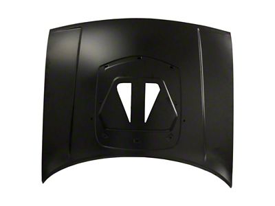 CAPA Replacement Hood Panel Assembly with Hood Scoop; Unpainted (12-14 Challenger)