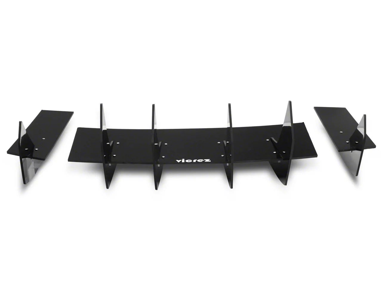 Challenger Centa VR2 Style Rear Diffuser; Carbon Flash Metallic