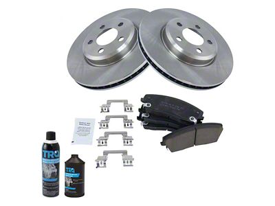 Ceramic Brake Rotor and Pad Kit; Front (09-18 V6 Challenger)