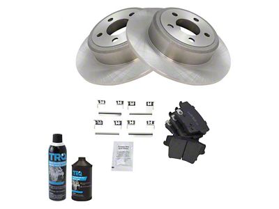 Ceramic Brake Rotor and Pad Kit; Rear (09-19 Challenger w/ Solid Rear Rotors)