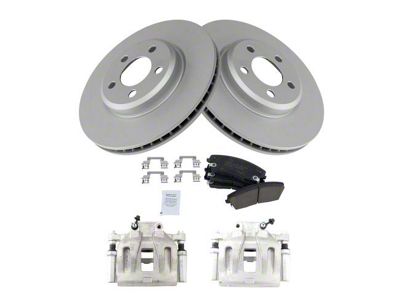 Ceramic Brake Rotor, Pad and Caliper Kit; Front (09-18 V6 Challenger w/ 12.60-Inch Front Rotors)