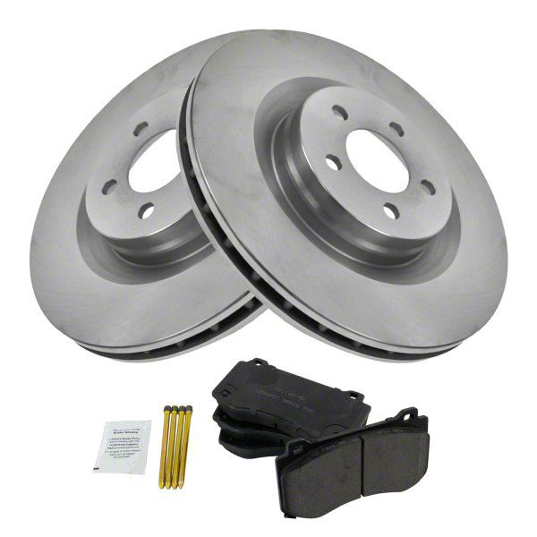 Challenger Ceramic Brake Rotor and Pad Kit; Front (0814 Challenger