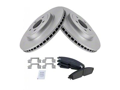 Ceramic Brake Rotor and Pad Kit; Front (08-19 Challenger w/ 13.60-Inch Front Rotors & Vented Rear Rotors)
